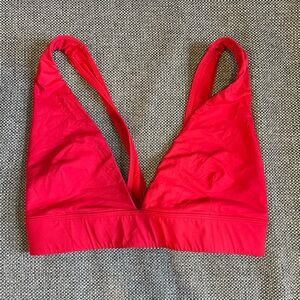 Everlane cherry red swim top